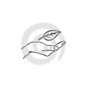 Environment protection hand drawn sketch icon.