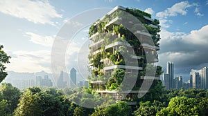 environment realistic 3d style green building simulation