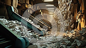 environment recycles paper mill