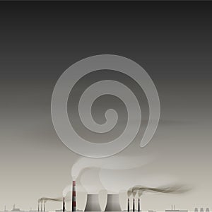 Environmental contamination vector background