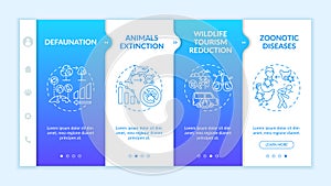 Environmental damage onboarding vector template