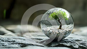 environmental glob with isolated background