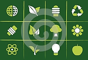 Environmental Green Icons and Graphics