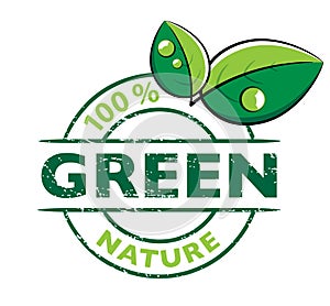 Environmental green logo