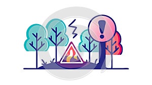 Environmental Hazard Sign, Nature Warning and Danger Alert, vector design Generative AI