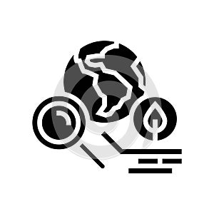 environmental impact assessments glyph icon vector illustration