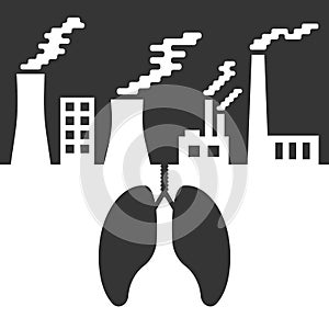 Environmental issues with lungs and air pollution