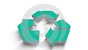 Environmental logo in 3d