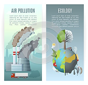 Environmental Pollution Vertical Banners