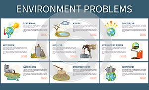 Environmental Problems of Planet, Webpages Text