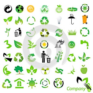 environmental recycling icons