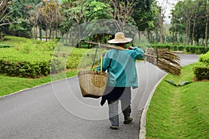 The environmental sanitation worker