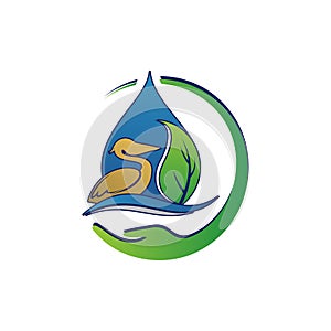 environmental sustainability logo Vector Illustration. sign of earth wildlife conservation symbol. eps.10 photo