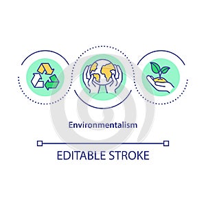 Environmentalism concept icon