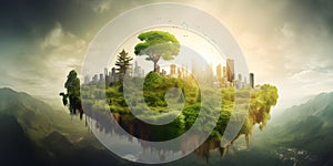 environmentalism sustainability eco-living two generative AI