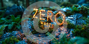 Environmentally Conscious Individual Engaging with Zero Waste Initiative on a Digital Interface for Sustainable Living