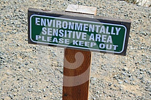 Environmentally Sensitive Area Sign