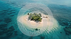 Envision a dream vacation on a deserted island in the tropics, where palm trees sway and azure waters beckon. Ai Generated