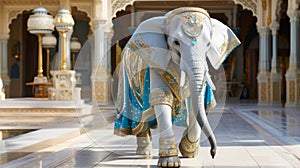 Envision a regal elephant