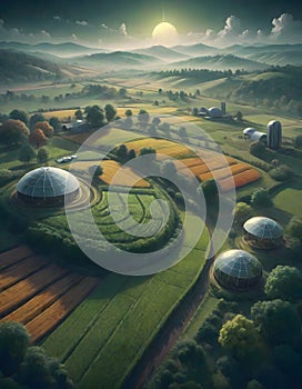 Envisioning the Future of Agriculture, Advanced Technology Transforming Green Landscapes, Generative AI