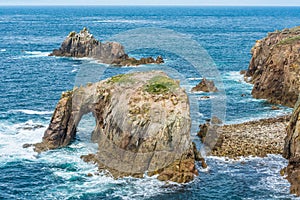 Enys Dodnan and the Armed Knight rock formation