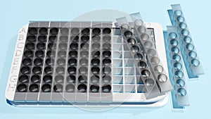 Enzyme-linked immunosorbent assay (ELISA) kits removeable plate strips