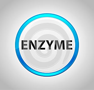 Enzyme Round Blue Push Button