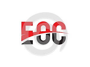 EOC Letter Initial Logo Design Vector Illustration