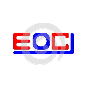 EOC letter logo creative design with vector graphic, EOC