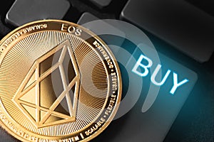 Eos coin with buy button