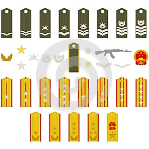 Epaulets Chinese army