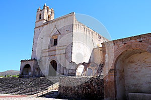 Church of the Epazoyucan convent in hidalgo mexico I photo