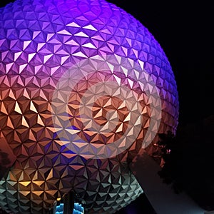 Epcot at night