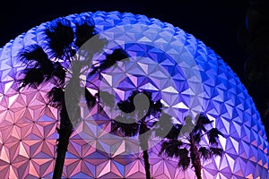 Epcot at night