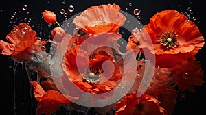 Ephemeral Blooms: AI-Crafted Captivation of Poppy Flowers