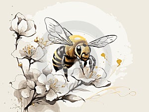 Ephemeral Flight: SumiE Bee