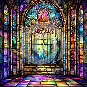 ephemeral stained glass glow photo