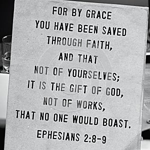 Ephesians 2:8-9 Bible Verse