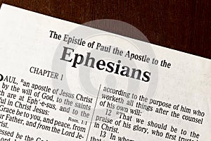 Ephesians Title Page Close-up