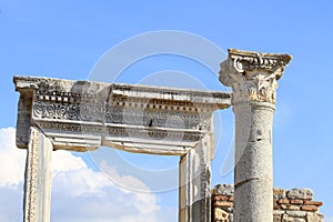 Ephesus is an ancient city in TurkeyÃ¢â¬â¢s Central Aegean region photo