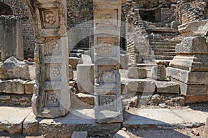 Ephesus Flower Reliefs photo