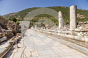 Ephesus, Turkey. Stoa of Nero, located along the Marble Street