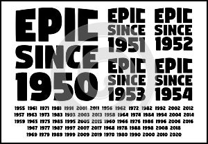 Epic since 1950