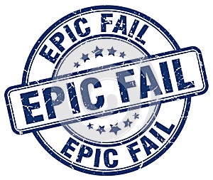 epic fail blue stamp