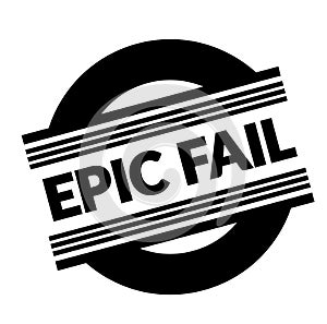 Epic fail stamp on white