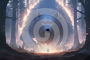 Epic Fantasy Beast in Dramatic Scene - AI generated