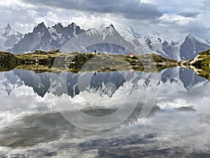 Epic Lake Vistas: Grand Balcon Mountain Trail, Chamonix, France photo