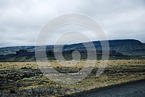 Epic Landscape Iceland green rocks surreal 3