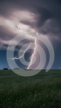 Epic prairie power captured during a thunderstorm