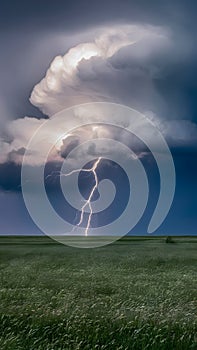 Epic prairie power captured during a thunderstorm